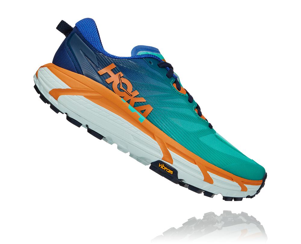 Hoka One One Mafate Speed 3 Moški Trail Tekaški Čevlji Modra / Oranžna SI-017964S